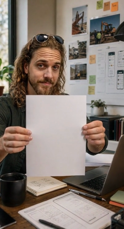 Held end frame of the animated resume portrait