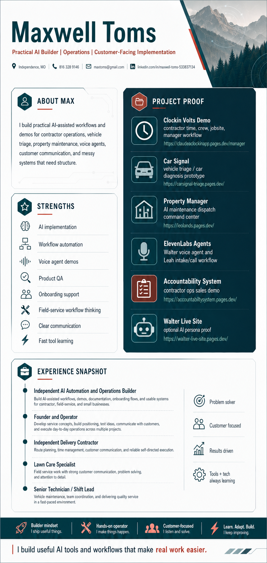 Resume preview overlay